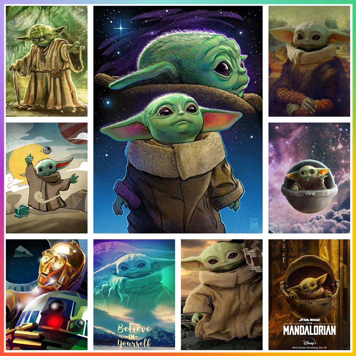 Baby Yoda Products - Star Wars Yoda Baby Diamond Painting