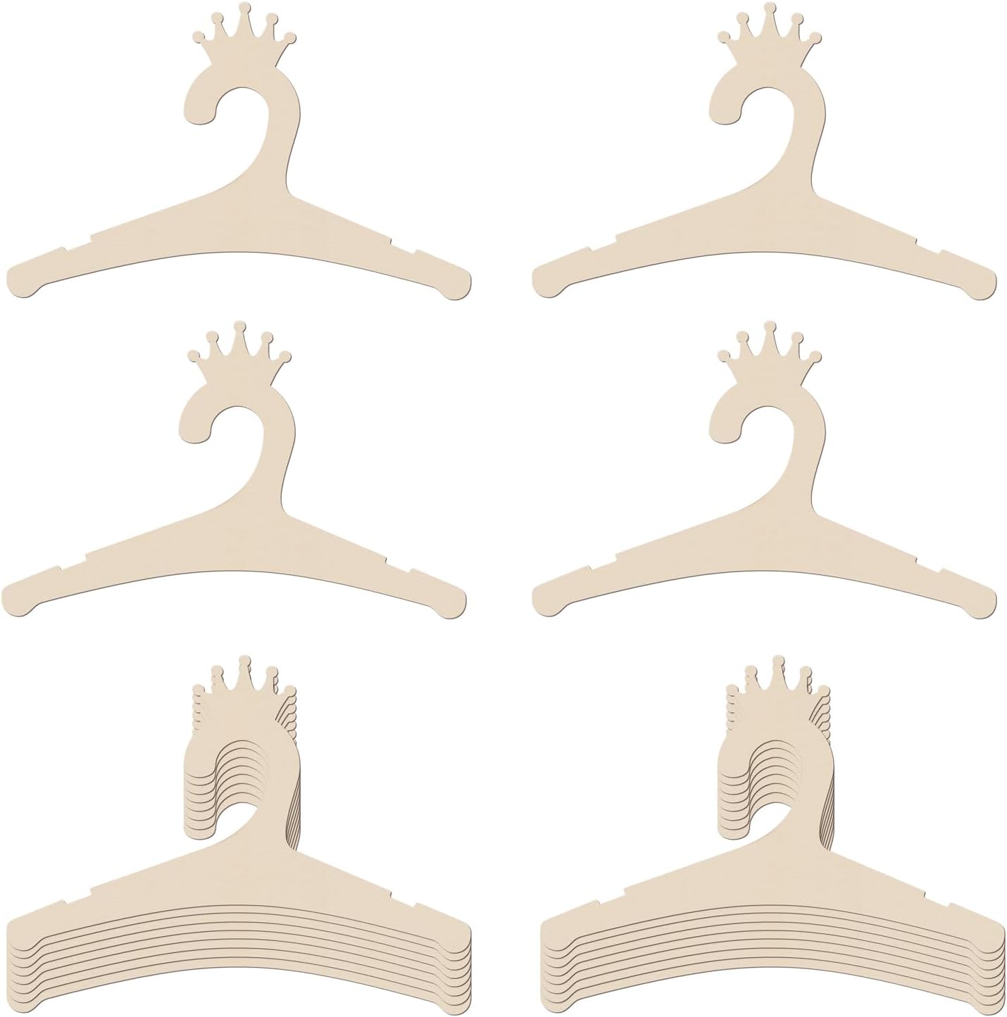 Baby Products - Wooden Baby Hangers 9 Inch, Cute