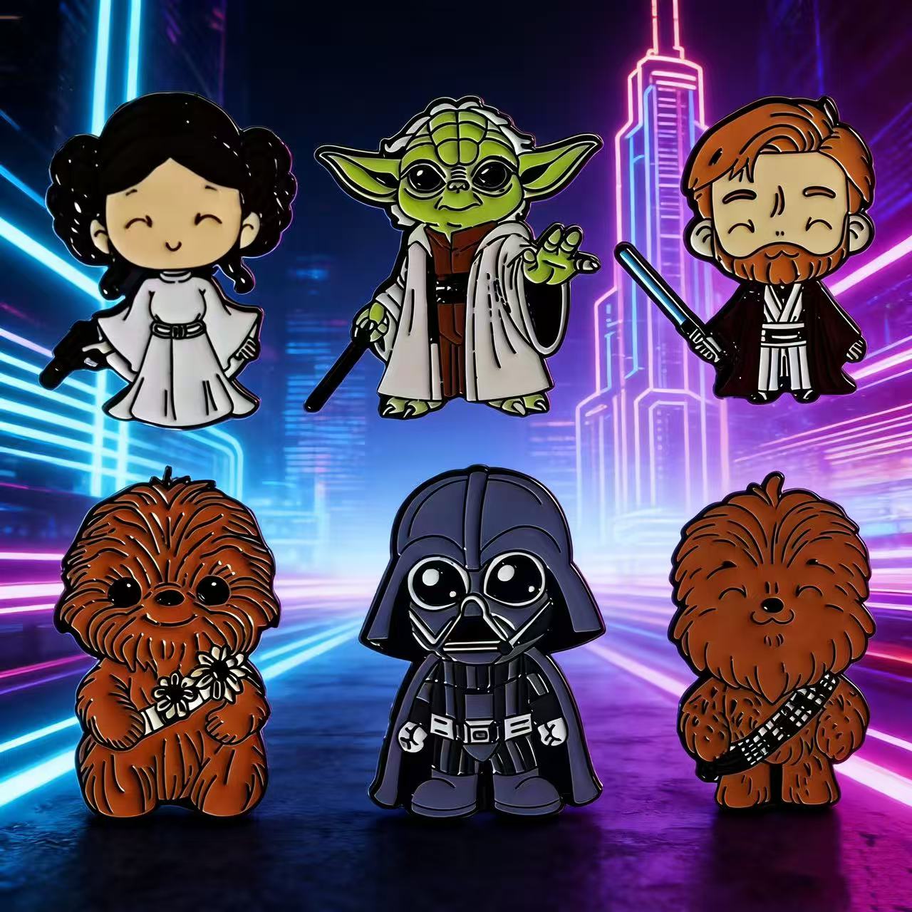 6pcs/set Star Wars Badge Brooc - Baby Yoda Products avaliação e preço