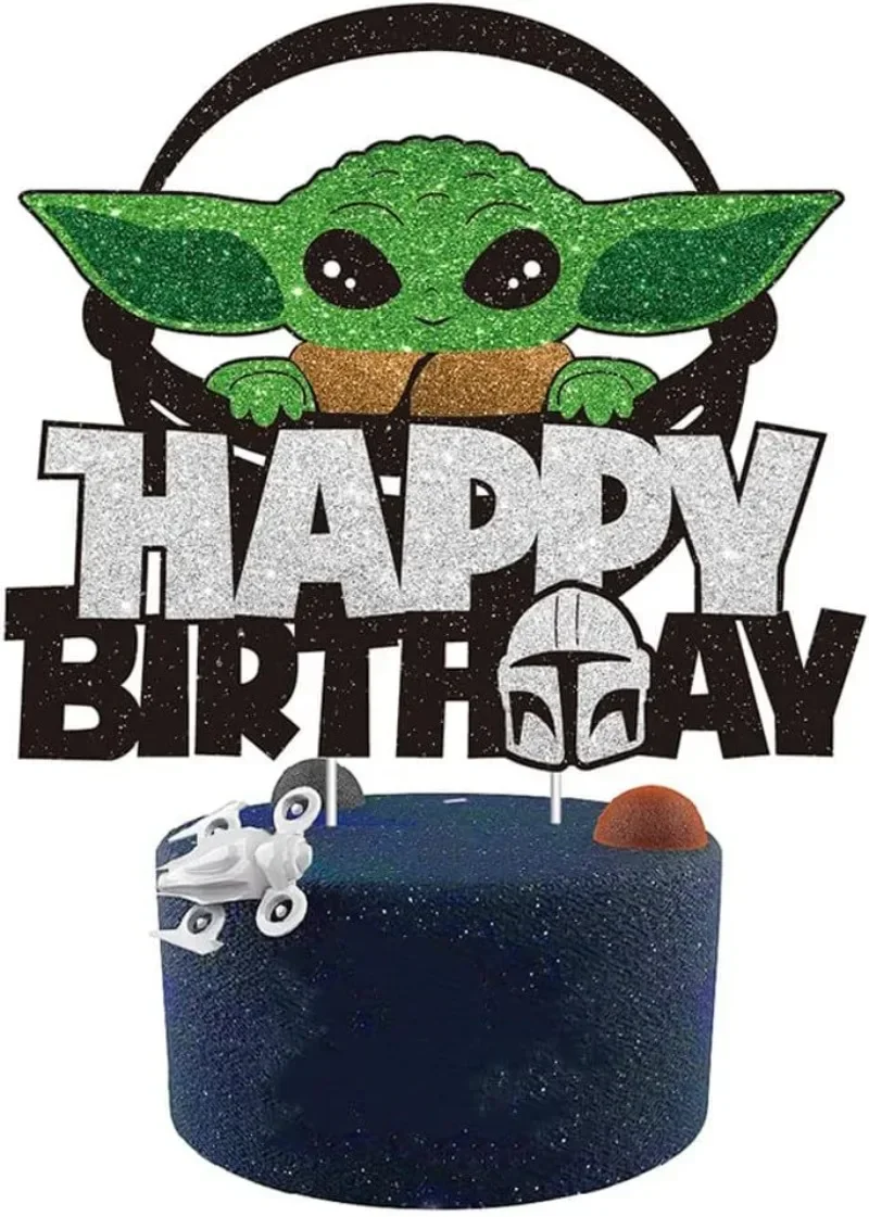 Star Wars Cake Decoration Cart - Baby Yoda Products avaliação e preço