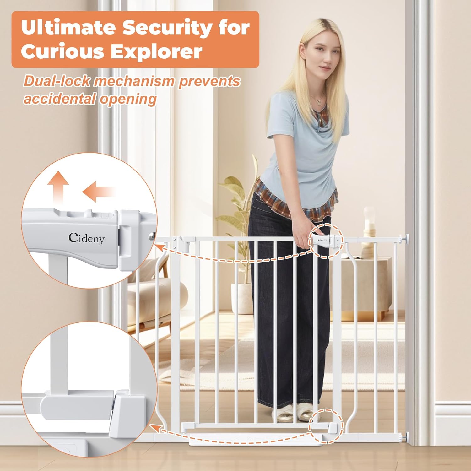 Auto-Close Baby Gate, No Drill - Baby Products You Need avaliação e preço