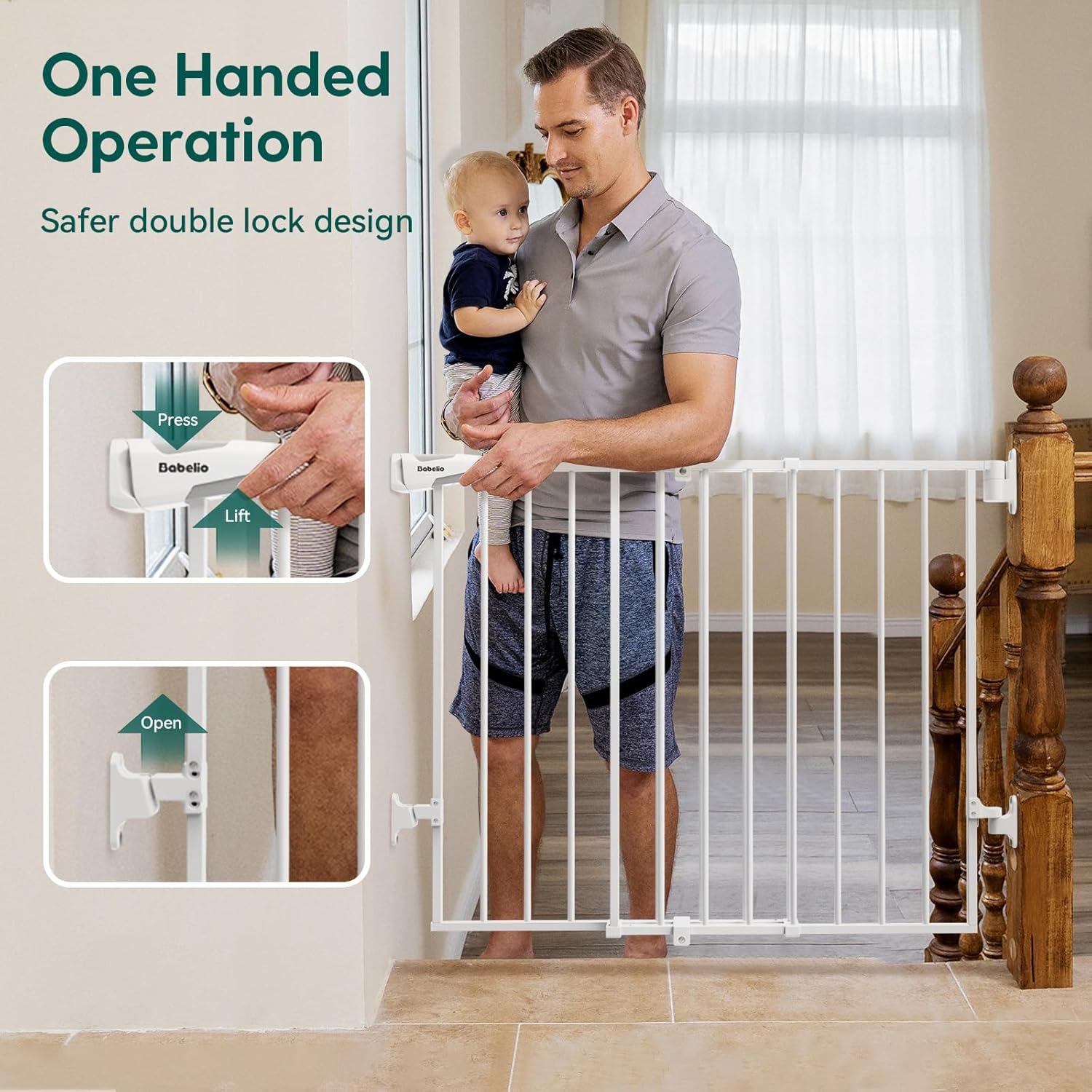 Baby Gate for Stairs, 26-43