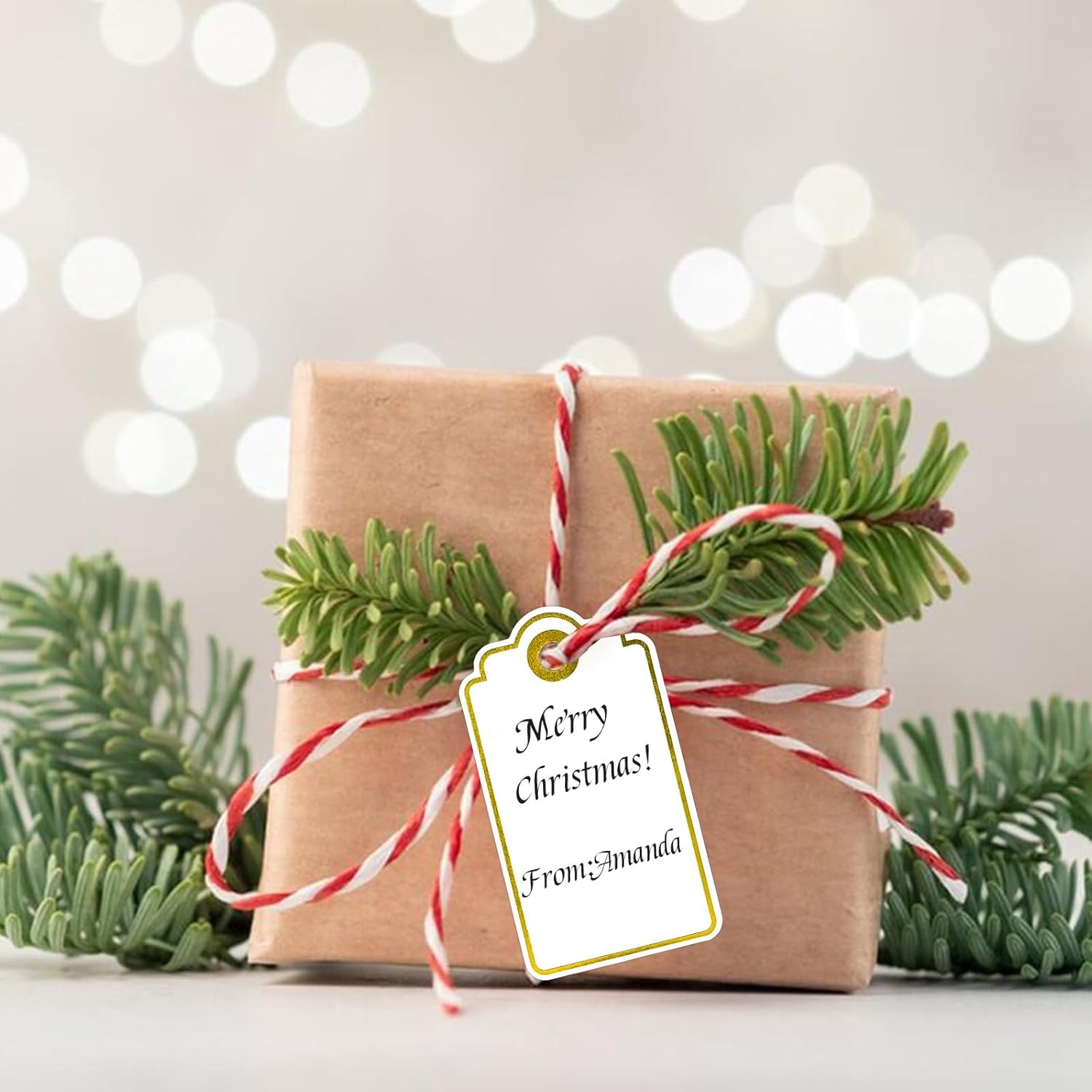 Gold Foil Gift Tags with Strin - Baby Products avaliação e preço