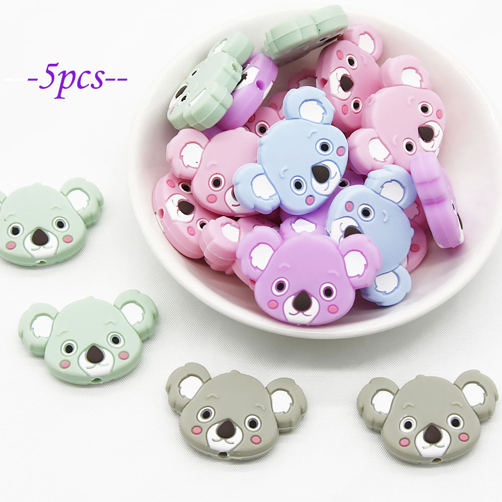 Cute-Idea 5pcs Silicone Koala  - Baby Products List avaliação e preço