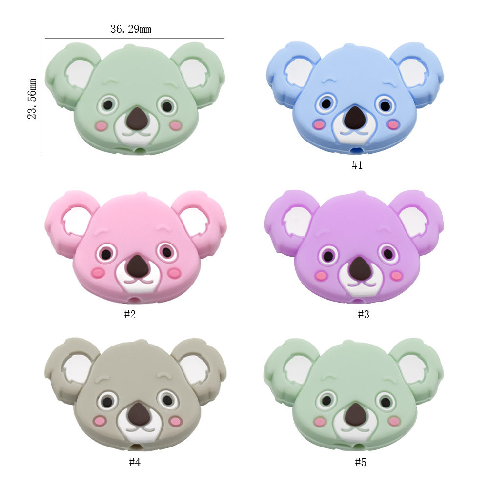Cute-Idea 5pcs Silicone Koala  - Baby Products List avaliação e preço