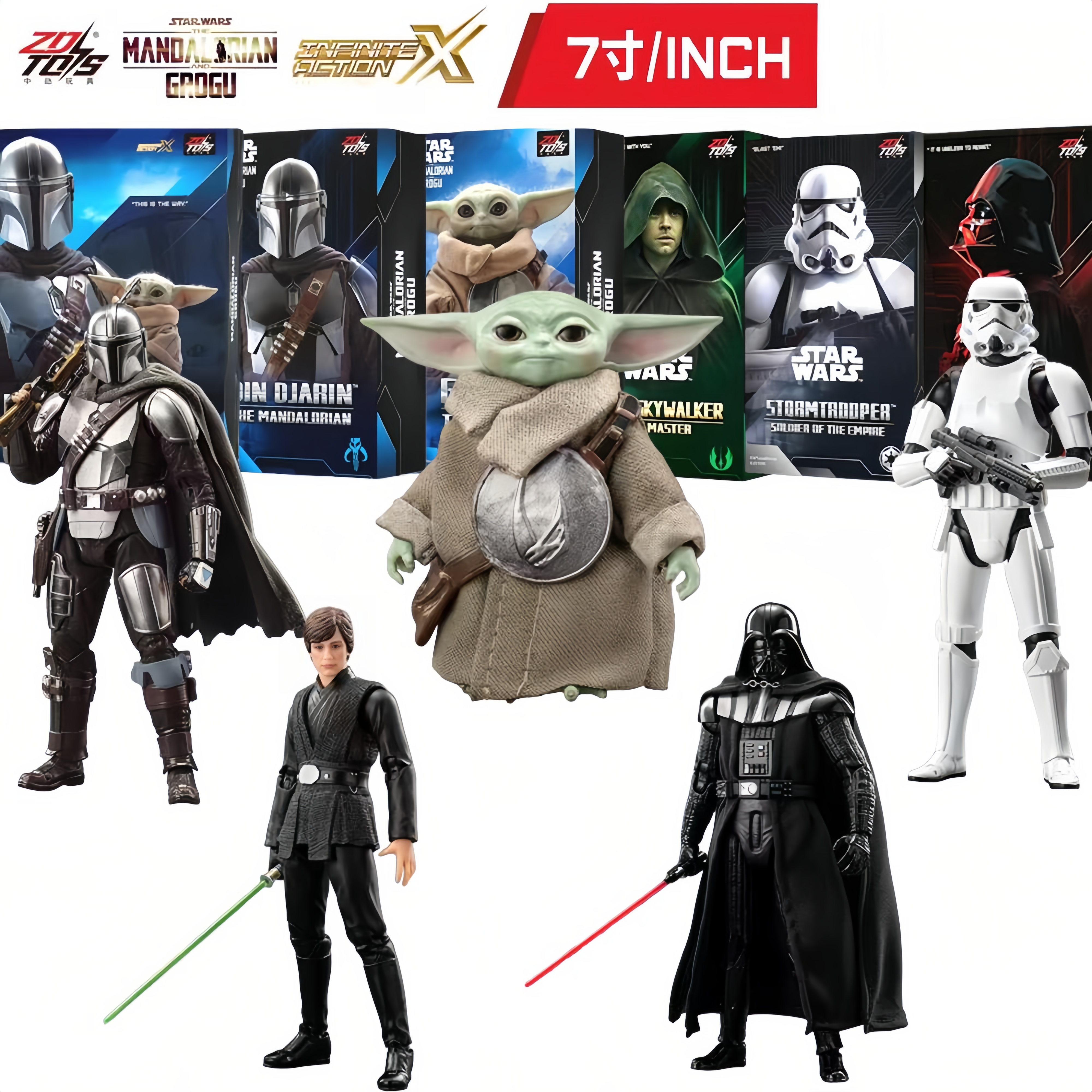 2026 New ZD Toys Star Wars Act - Baby Yoda Products avaliação e preço