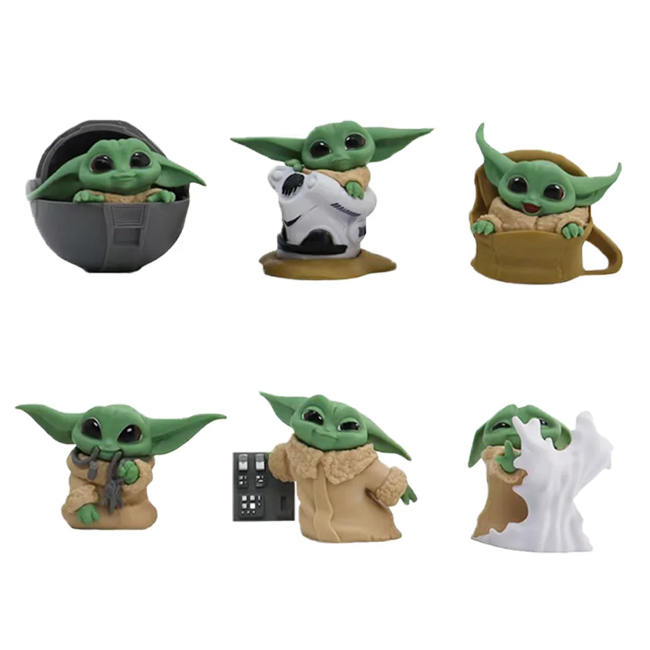 2Style 6Pcs/Set Disney Anime F - Baby Yoda Products avaliação e preço