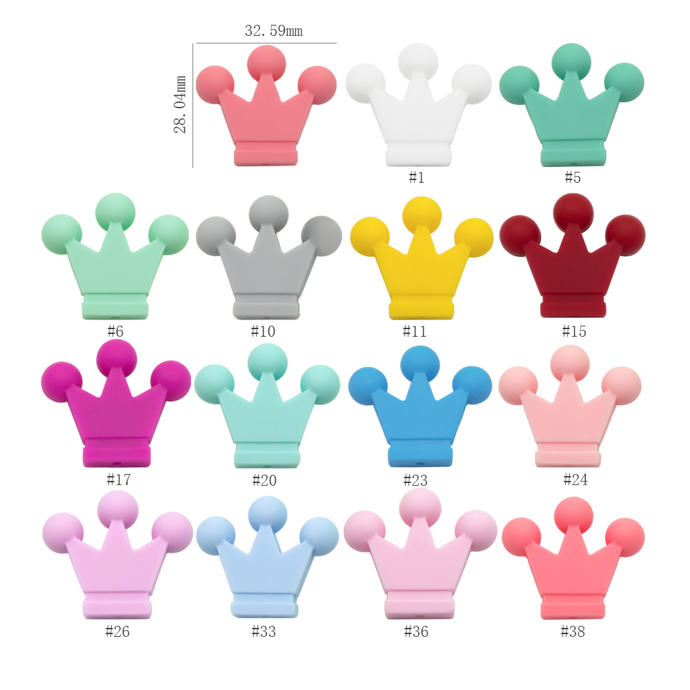 Cute-Idea 10PCs Silicone Crown - Baby Products List avaliação e preço