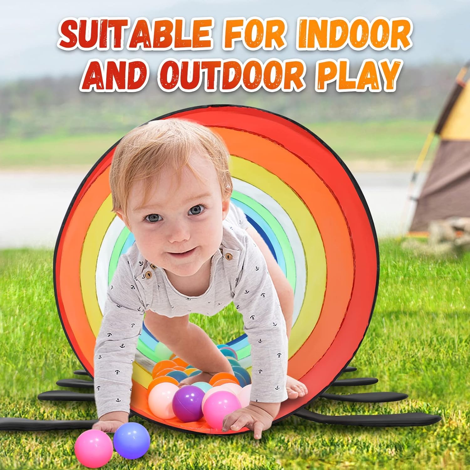 Kids Play Tunnel Tent for Todd - Baby Products You Need avaliação e preço