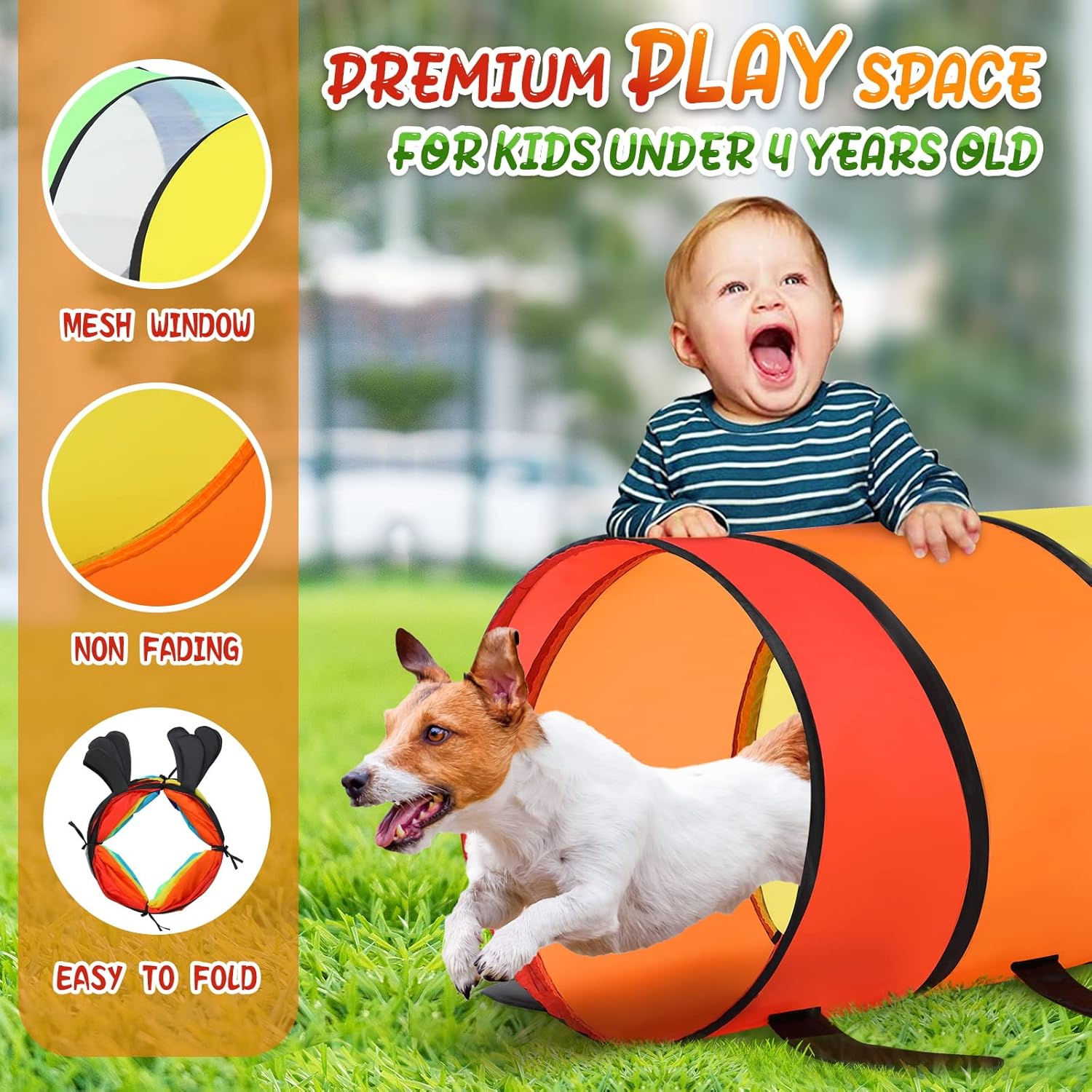 Kids Play Tunnel Tent for Todd - Baby Products You Need avaliação e preço