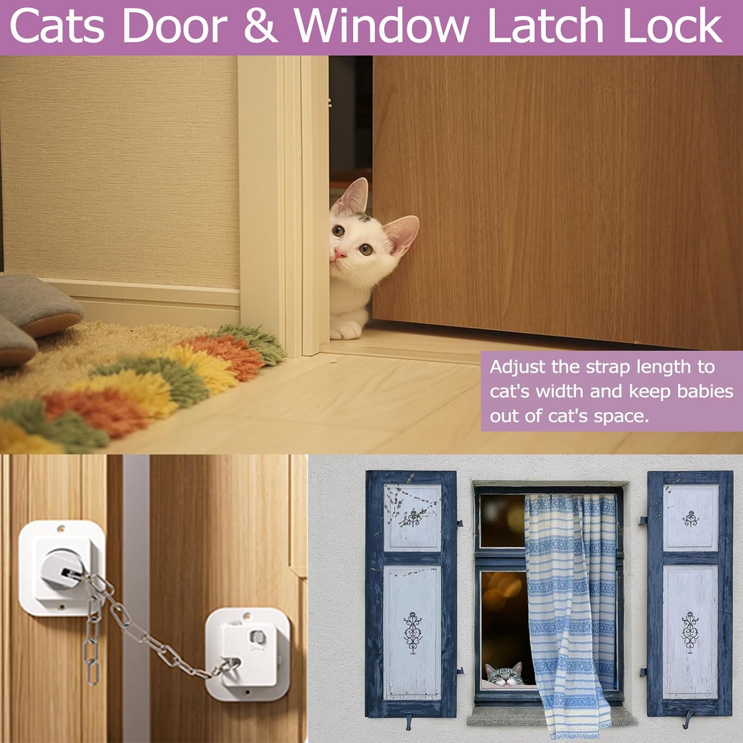 Adjustable Child Proof Door Lo - Baby Products You Need avaliação e preço