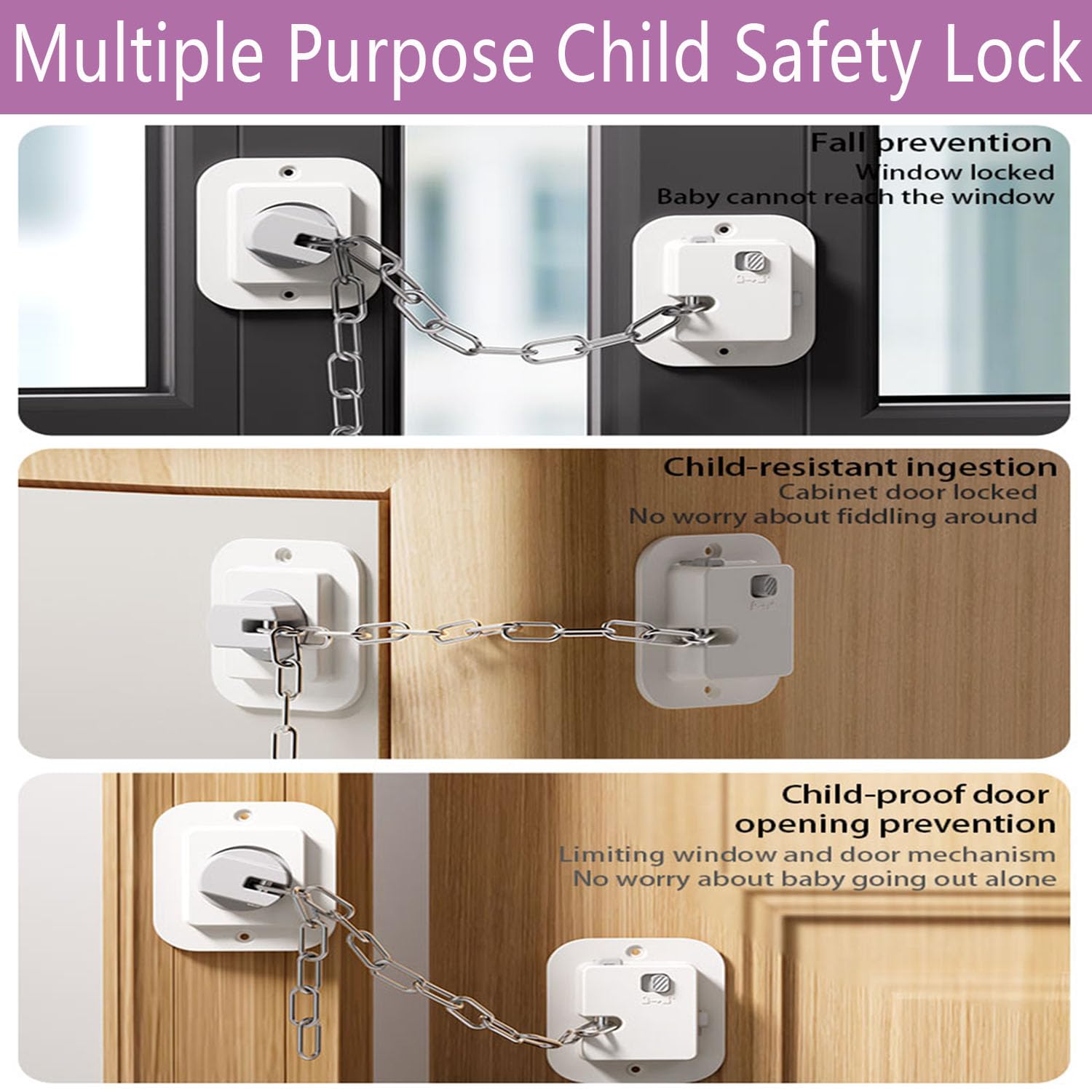 Adjustable Child Proof Door Lo - Baby Products You Need avaliação e preço
