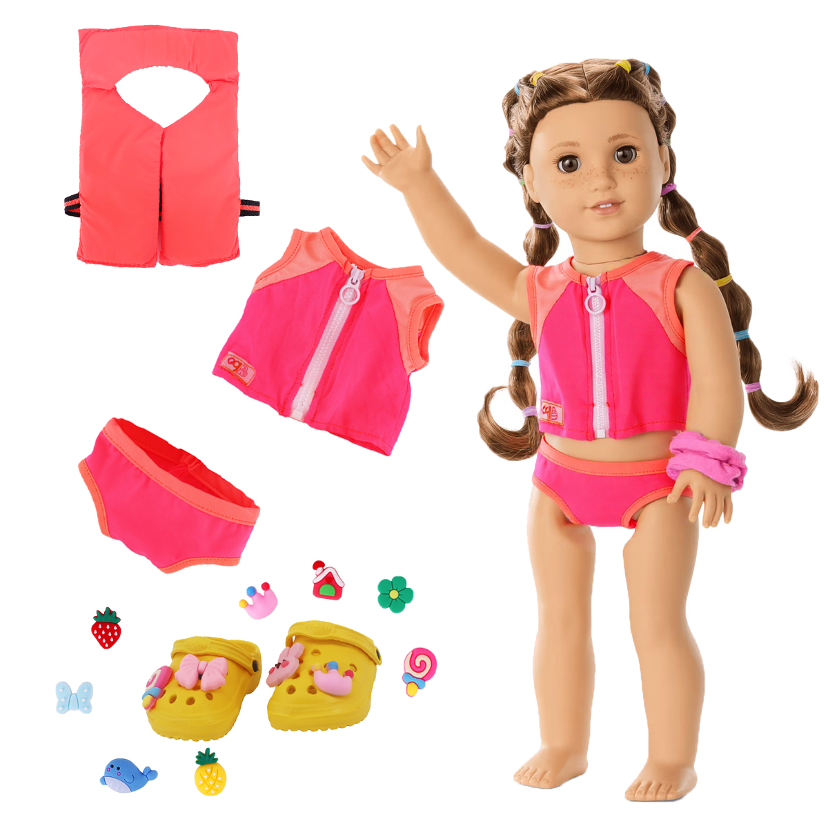 Head Flower Swimsuit Fish Scal - Baby Products 1 Year avaliação e preço