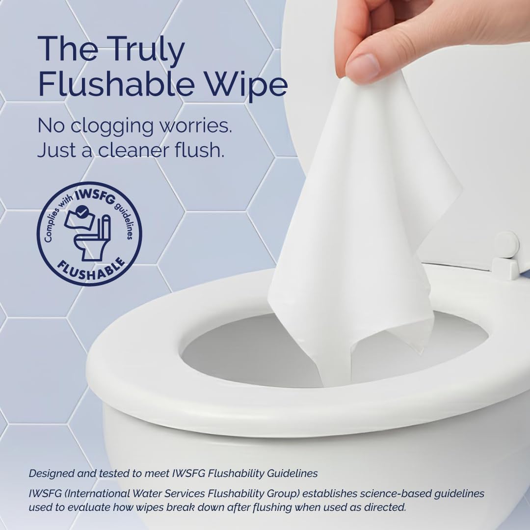 Flushable Baby Wipes, 99% Wate - Baby Products avaliação e preço