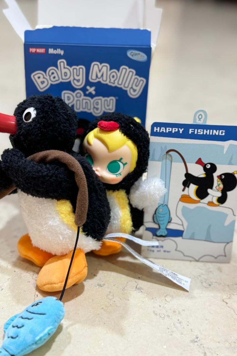 POP MART Baby Molly X Pingu Ha - Baby Products 1 Year avaliação e preço
