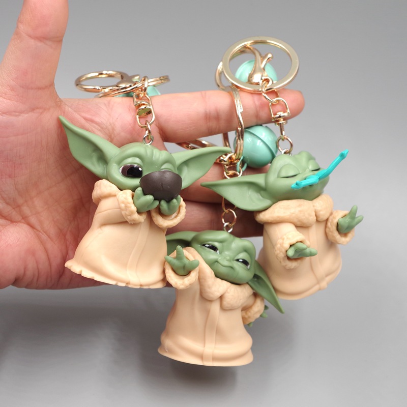 Cute Baby Yoda Keychain Action - Baby Yoda Products avaliação e preço