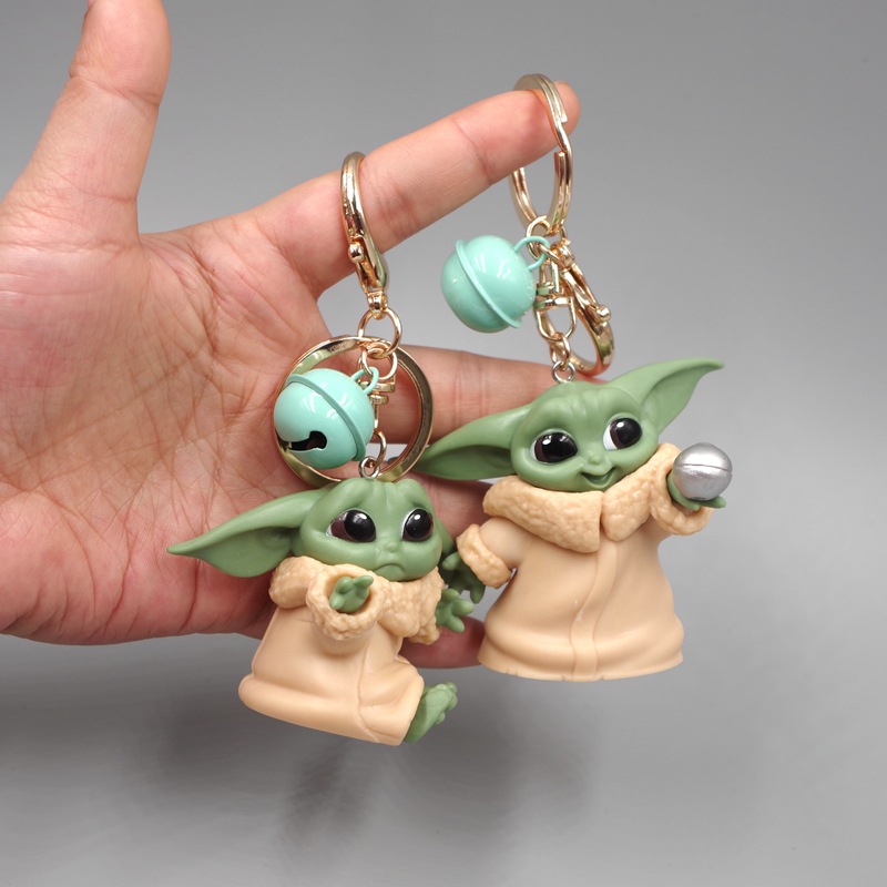 Cute Baby Yoda Keychain Action - Baby Yoda Products avaliação e preço