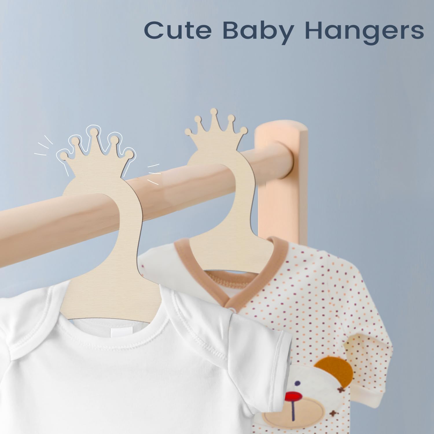 Wooden Baby Hangers 9 Inch, Cu - Baby Products avaliação e preço