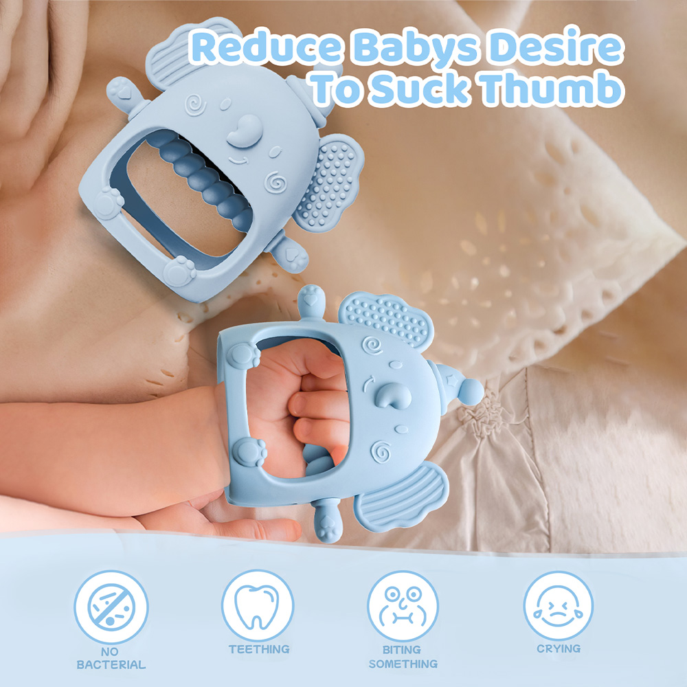 1PC Silicone Teether Baby Toys - Baby Products You Need avaliação e preço