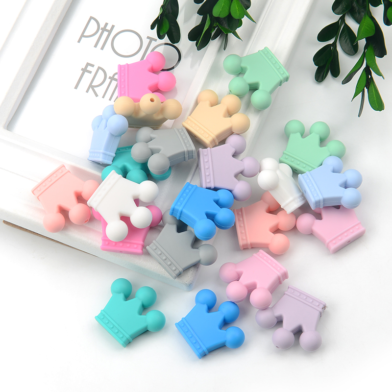LOFCA 10pcs/lot Silicone Crown - Baby Products List avaliação e preço
