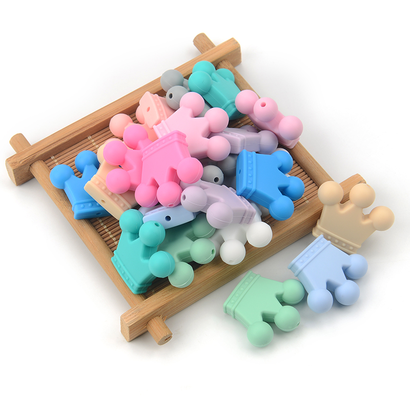 LOFCA 10pcs/lot Silicone Crown - Baby Products List avaliação e preço